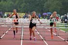 Womens and Girls hurdles at the Northern Inter-Counties under-17s and 15s at Witton Park, Blackburn. Photo: David T. Hewitson/Sports for All Pics